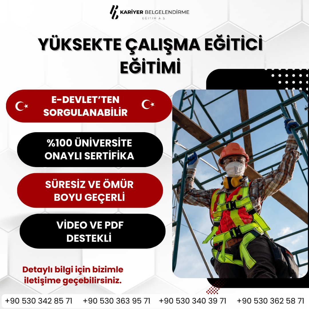 YÜKSEKTE ÇALIŞMA EĞİTİCİ EĞİTİMİ